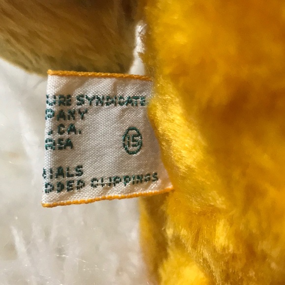 Vintage 1981 plush GARFIELD the orange cat 8 inches - Picture 8 of 9